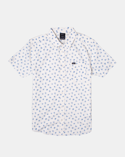 4 That'll Do Slim Fit Short Sleeve Shirt White M502VRTD RVCA