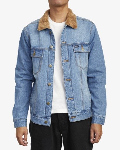 rvca black denim jacket