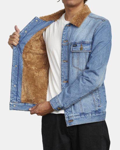 rvca daggers cord sherpa jacket 