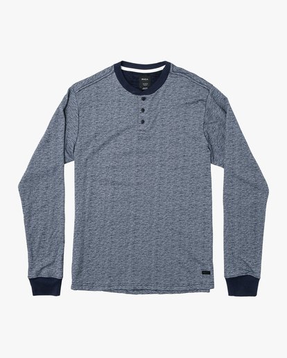 RVCA Mens Lavish Long Sleeve Henley Shirt