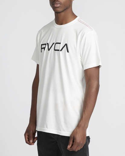 2 Big RVCA Vintage  - Short Sleeve T-Shirt White Q1SSRERVF9 RVCA