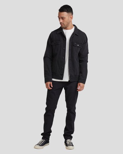 rvca black denim jacket
