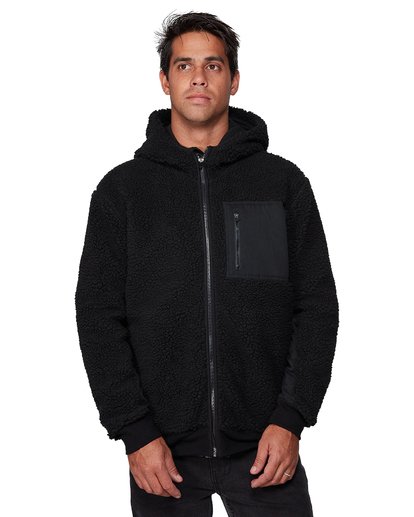 0 Knoll Sherpa Jacket Black R307438 RVCA