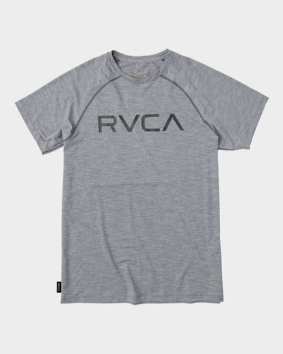 3 Micro Mesh Short Sleeve Tee Grey R382644 RVCA