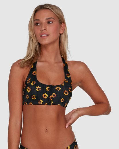 1 SUNFLOWER HALTER BIKINI TOP  R405819 RVCA