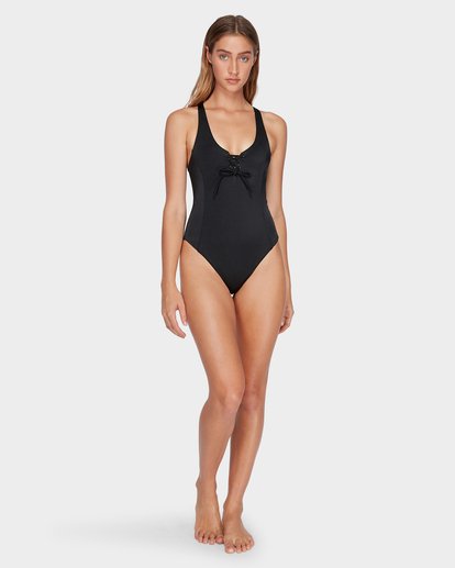 3 Solid Shimmer One Piece Black R482805 RVCA