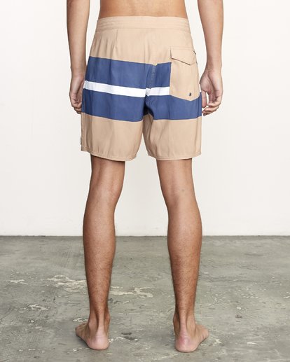 1 Westport Trunk 16" - Gestreifte Boardshorts für Herren  S1BSRIRVP0 RVCA