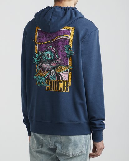 5 Roberto Redondo Lizard Wizard - Sudadera con capucha para Hombre Azul S1HORGRVP0 RVCA