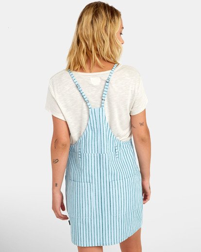 River Striped Overall Style Dress for Women RVCA