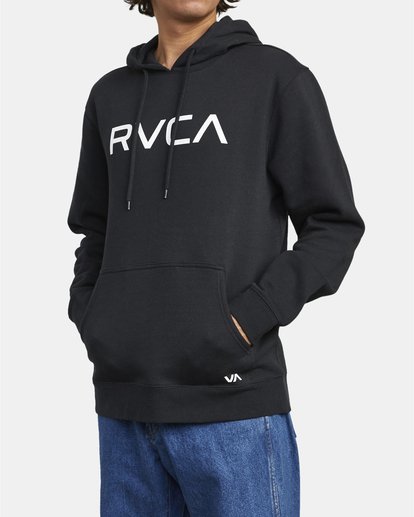 4 Big RVCA - Sudadera con capucha para Hombre Negro U1HORFRVF0 RVCA