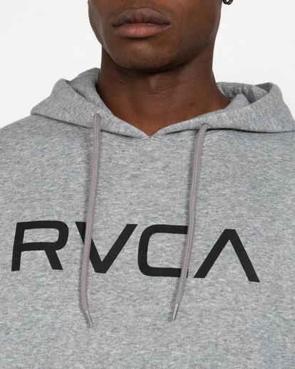 3 Big RVCA - Felpa con cappuccio da Uomo  U1HORFRVF0 RVCA