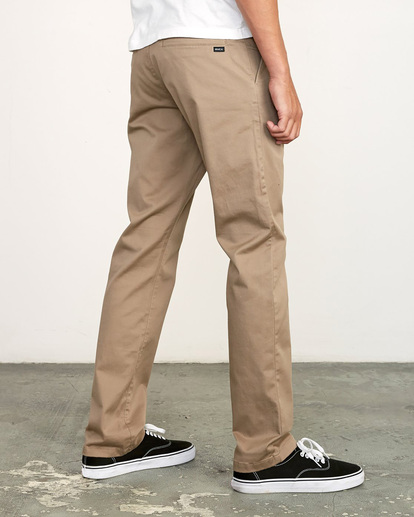 4 The Weekend Stretch - Pantalon pour Homme Beige U1PTRLRVF0 RVCA