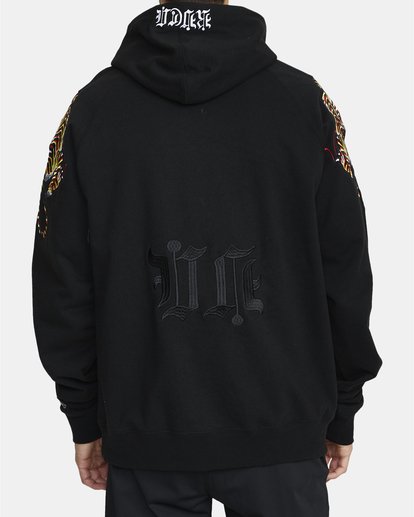 1 Tiger Krak - Sweat à capuche pour Homme Noir U4HOMBRVF0 RVCA