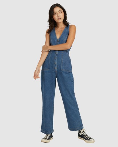 1 Badder Denim Jumpsuit Purple UVJWD00132 RVCA