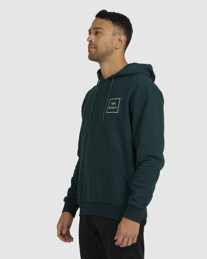 3 RVCA All The Ways - Felpa con cappuccio da Uomo Green UVYFT00121 RVCA