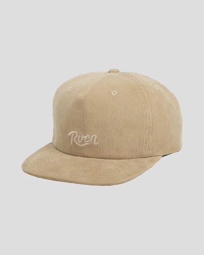 0 RVCA CORD CLASPBACK CAP Beige UVYHA00105 RVCA