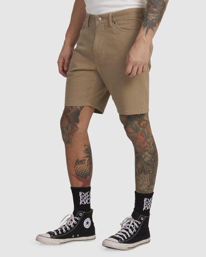 0 DAGGERS TWILL SHORT White UVYWS00133 RVCA