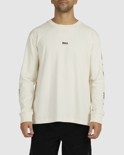 5 Radio Palms - Long Sleeve T-Shirt for Men White UVYZT00421 RVCA