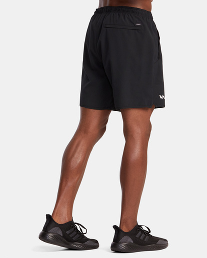 4 VA Sport Yogger Stretch 17" - Short de Entrenamiento para Hombre Negro V201TRYS RVCA