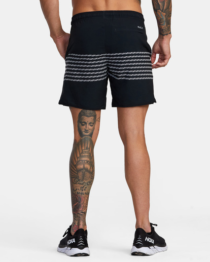 3 VA Sport Yogger Stretch 17" - Short performance pour Homme Noir V201TRYS RVCA