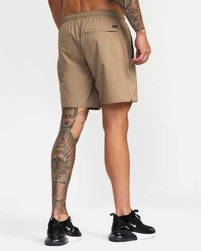 5 VA Sport Yogger Stretch 17" - Performance Shorts für Männer Grau V201TRYS RVCA