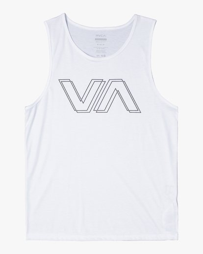 RVCA VA Fill All The Way Tank Top White Medium