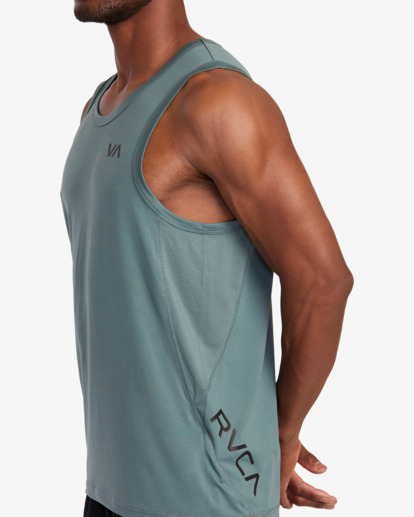 5 VA Sport Vent - Camiseta sin mangas para Hombre Verde V9031RST RVCA