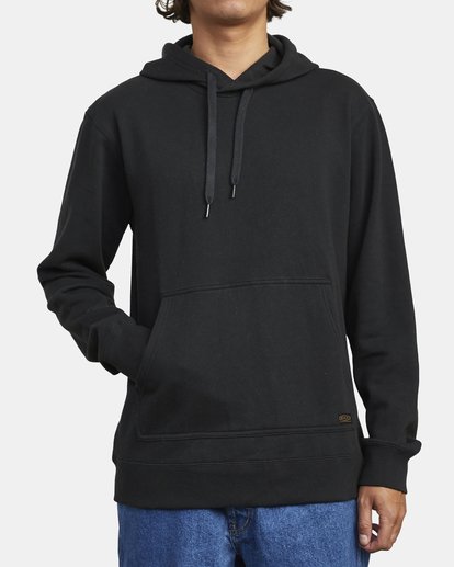 1 Americana - Felpa con cappuccio da Uomo Black W1HORARVP1 RVCA