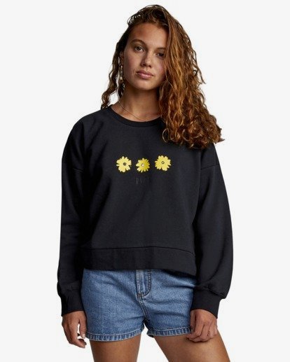 0 Wildflower - Sweatshirt for Women Black W3CRRBRVP1 RVCA