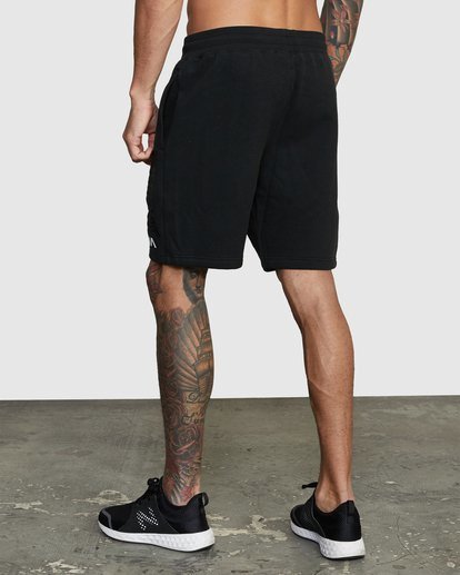 4 Everlast x RVCA - Bermuda felpati da Uomo Black W4WKMGRVP1 RVCA