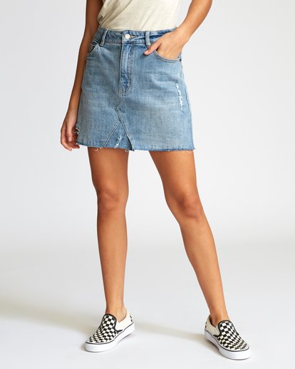 SIENA HIGH RISE DENIM SKIRT WK02VRSI | RVCA