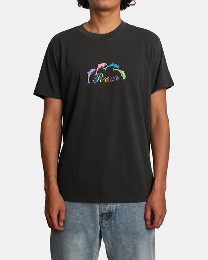 1 Evan Mock Tourist Dolphin - Camiseta para Hombre Negro X1SSRGRVS1 RVCA