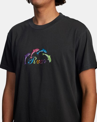 5 Evan Mock Tourist Dolphin - Camiseta para Hombre Negro X1SSRGRVS1 RVCA