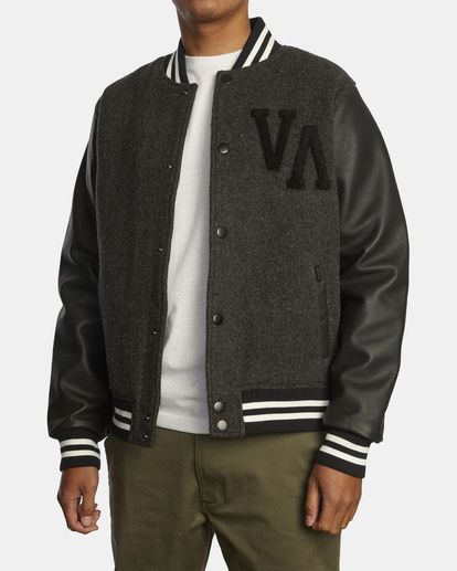 9 Letterman - Chaqueta Varsity para Hombre  Z1JKRFRVF1 RVCA