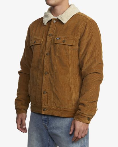 3 Waylon - Corduroy Jacket for Men Brown Z1JKRORVF1 RVCA