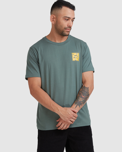 0 VA All The Ways - Camiseta para Hombre Verde Z1SSSHRVF1 RVCA