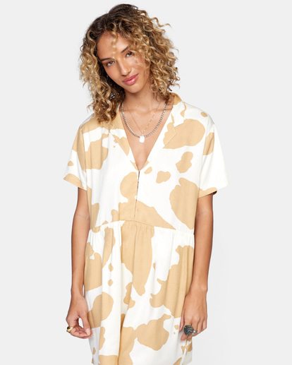 0 Southbound - Midi Dress for Women Beige Z3DRRNRVF1 RVCA