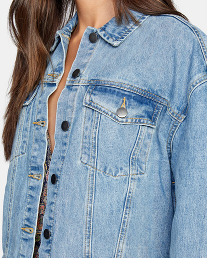 2 Tuesdays - Veste en jean pour Femme Bleu Z3JKRLRVF1 RVCA