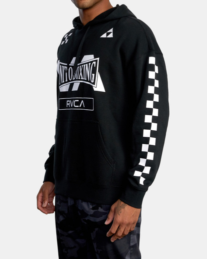 5 Nito Boxing Check - Sweat à capuche pour Homme Noir Z4HONIRVMU RVCA