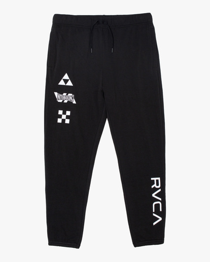 7 Nito Boxing Check - Pantaloni della tuta da Uomo Black Z4PTNIRVMU RVCA