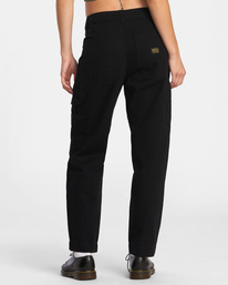 1 Recession Collection - Slim Fit Trousers for Women Black AVJNP00138 RVCA