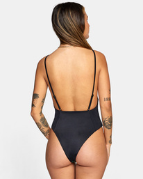 3 Uncaged One Piece Swimsuit Black AVJX100118 RVCA