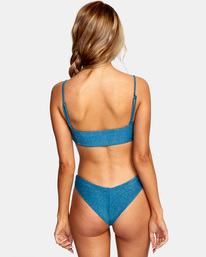 0 BRIGHTSIDE CHEEKY BIKINI BOTTOM Blue AVJX400220 RVCA