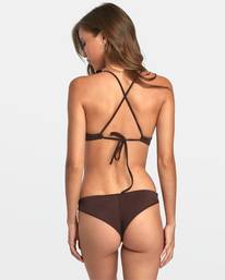 0 Solid Shimmer - Bas de bikini coupe Cheeky pour Femme Marron AVJX400295 RVCA