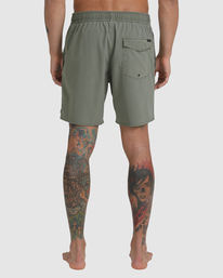 2 VA Pigment Elastic Boardshorts 17" Green AVYBS00207 RVCA