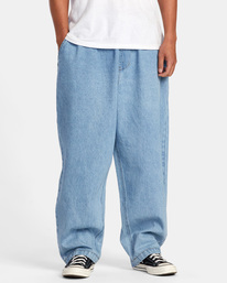 rvca, Zach Allen Elastic - Jeans mit Relaxed Fit für Männer, 90S BLUE (bnb0) Zach Allen Elastic - Relaxed Fit Jeans for Men AVYDP00122