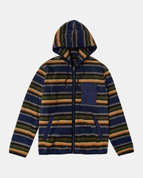 0 Hawthorne - Zip-Up Sherpa Fleece for Men Blue AVYFT00281 RVCA