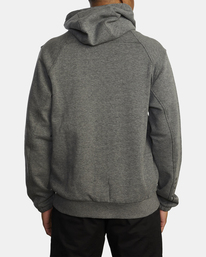 2 VA Sport Tech - Zip-Up Hoodie for Men Grey AVYFT00303 RVCA