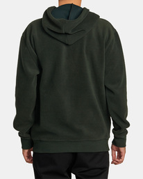 1 Letterman - Felpa con cappuccio da Uomo Green AVYFT00336 RVCA