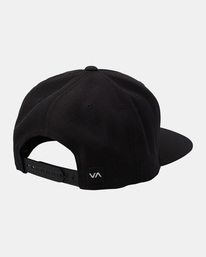 1 Commonwealth - Gorra con Ajuste Posterior a Presión para Hombre Negro AVYHA00454 RVCA